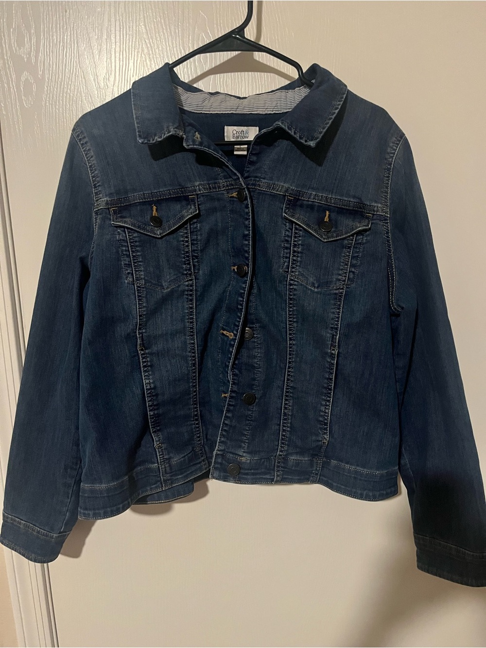 croft & barrow Women's Medium Blue Denim Jacket